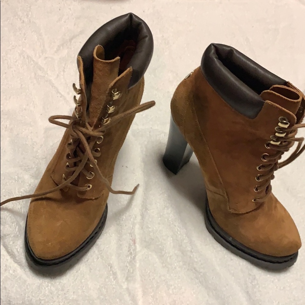 BCBG lace up bootie